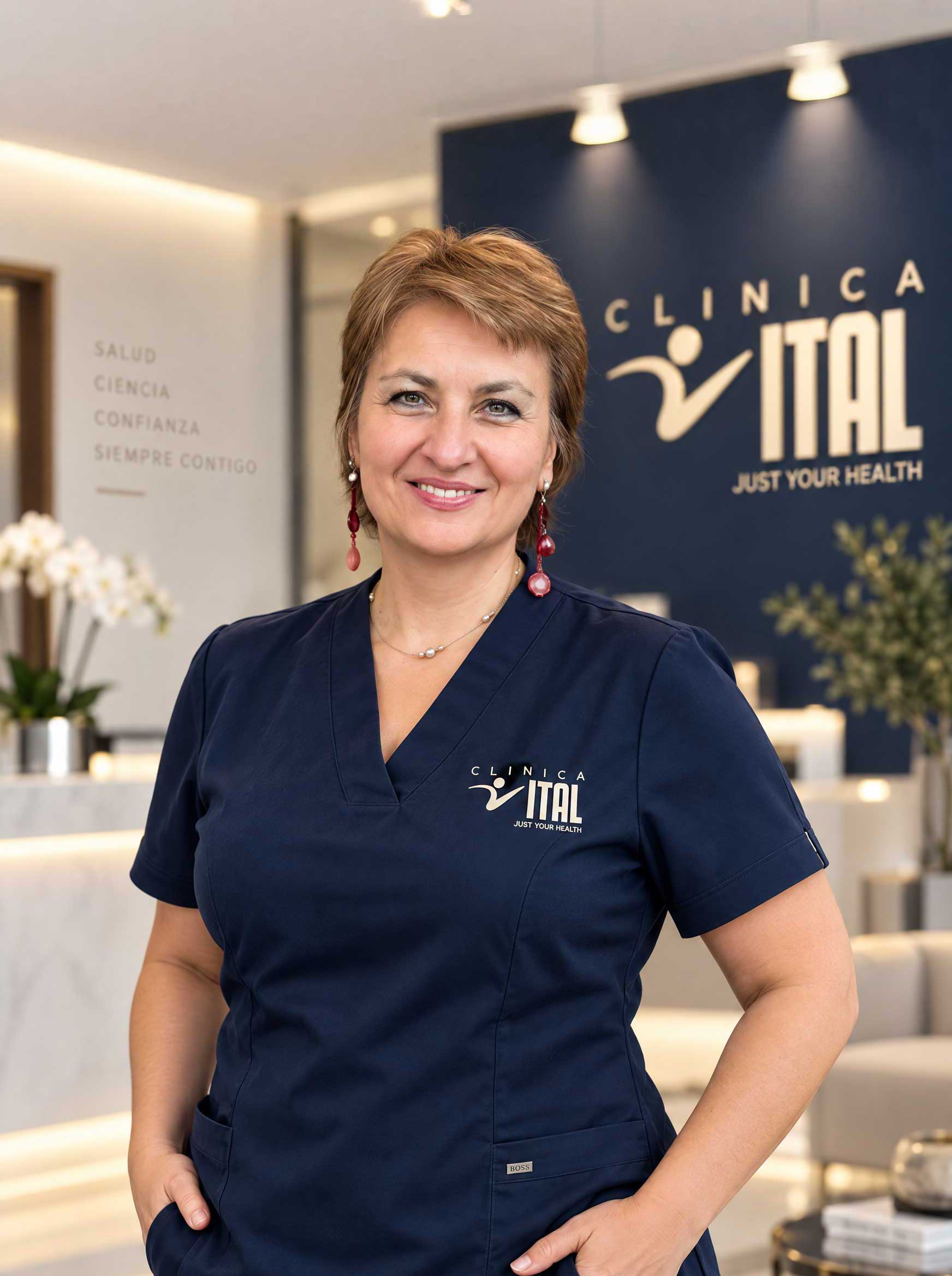 Roxana Rodriguez, Secrétaire à la Clínica Vital